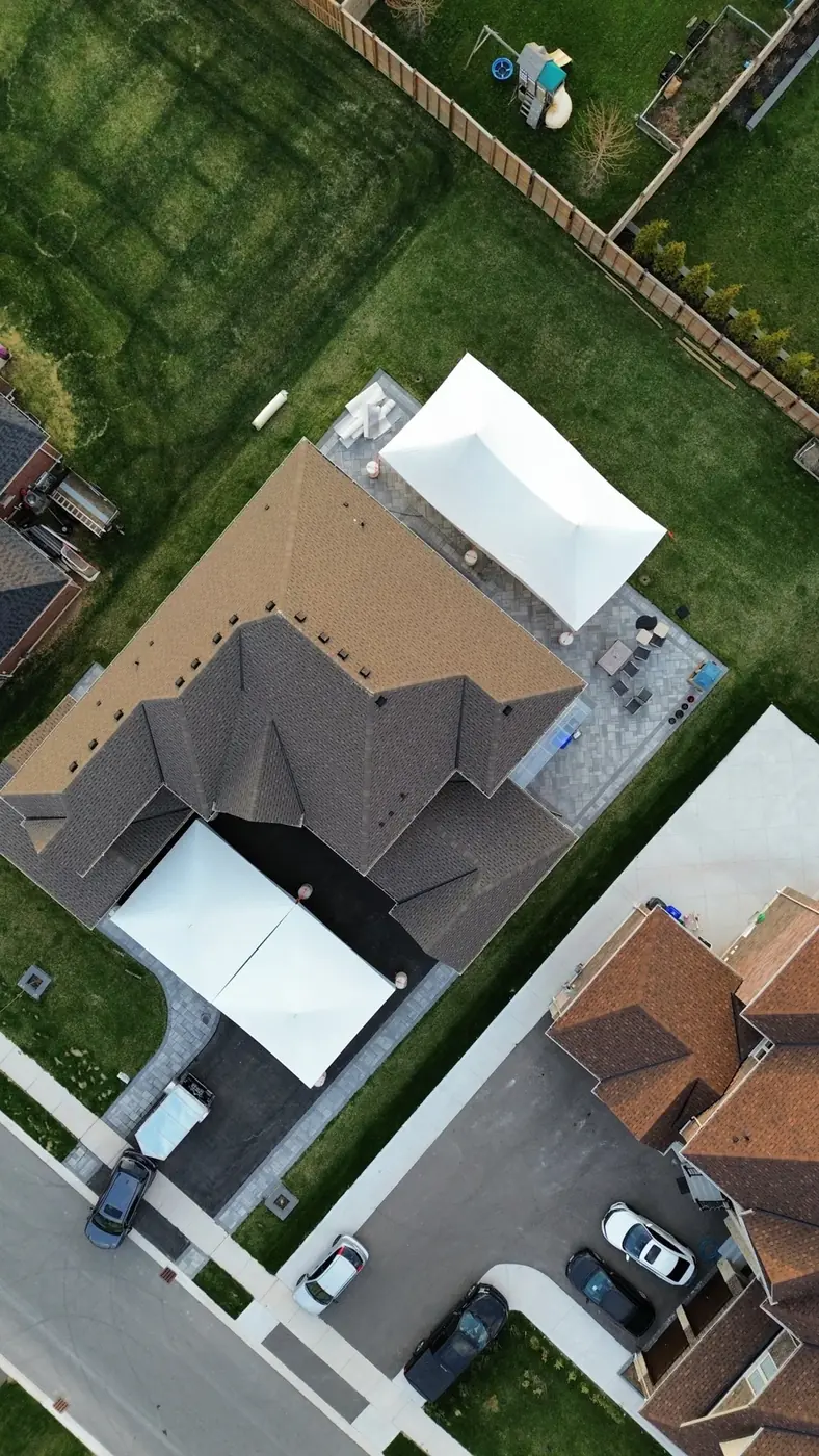 Two spaces, one celebration — Double 20 × 40 tent rental by Dhillon Tents