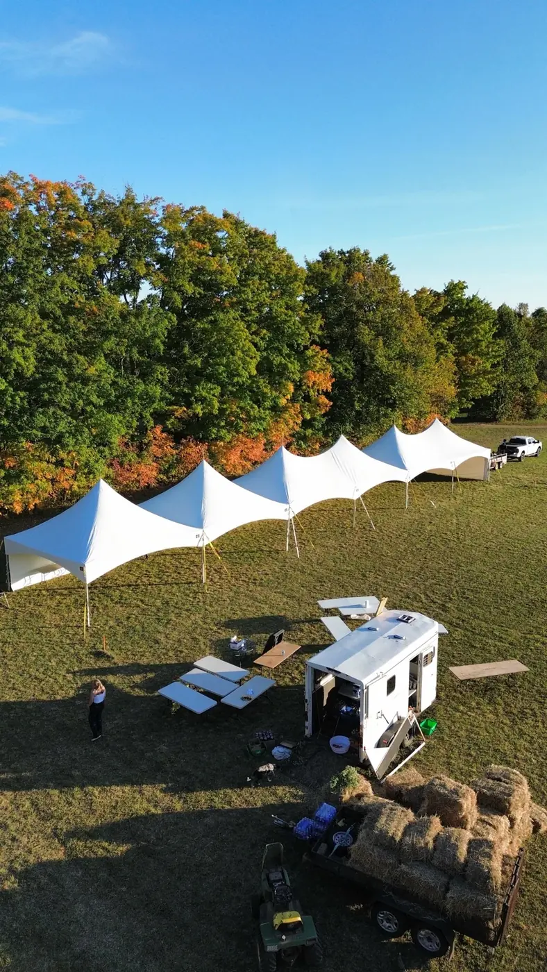 Market day, covered — event tent rental by Dhillon Tents