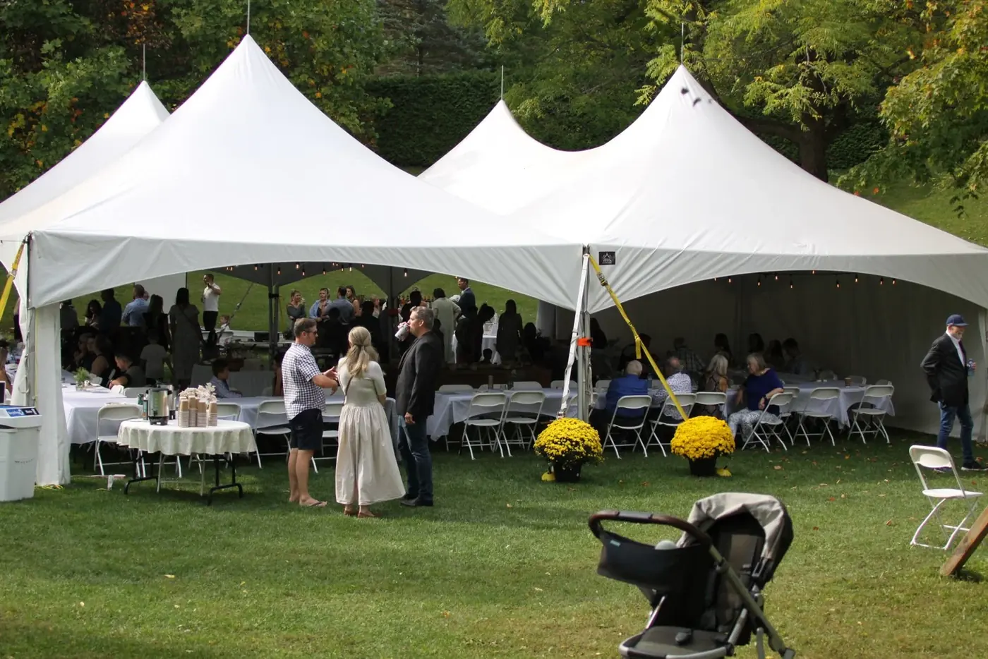 All set for the big day — event tent rental by Dhillon Tents